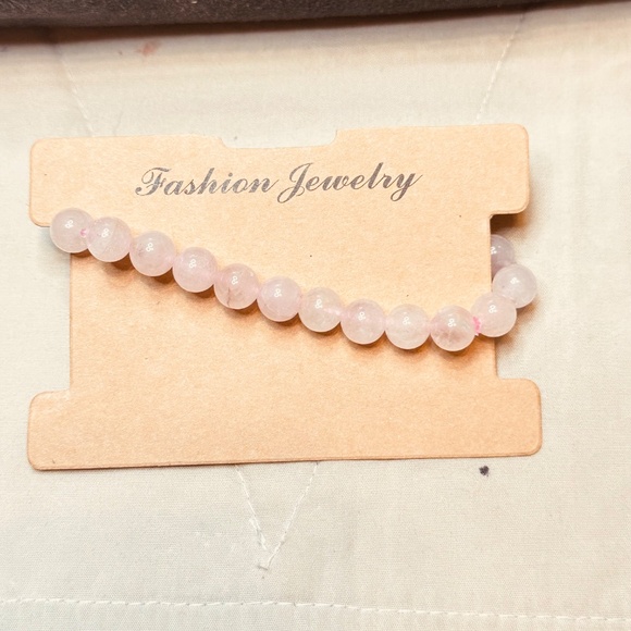 Rose Quartz Crystal Stretchy Bracelet Genuine Stones EUC Great Stretch - Picture 8 of 10